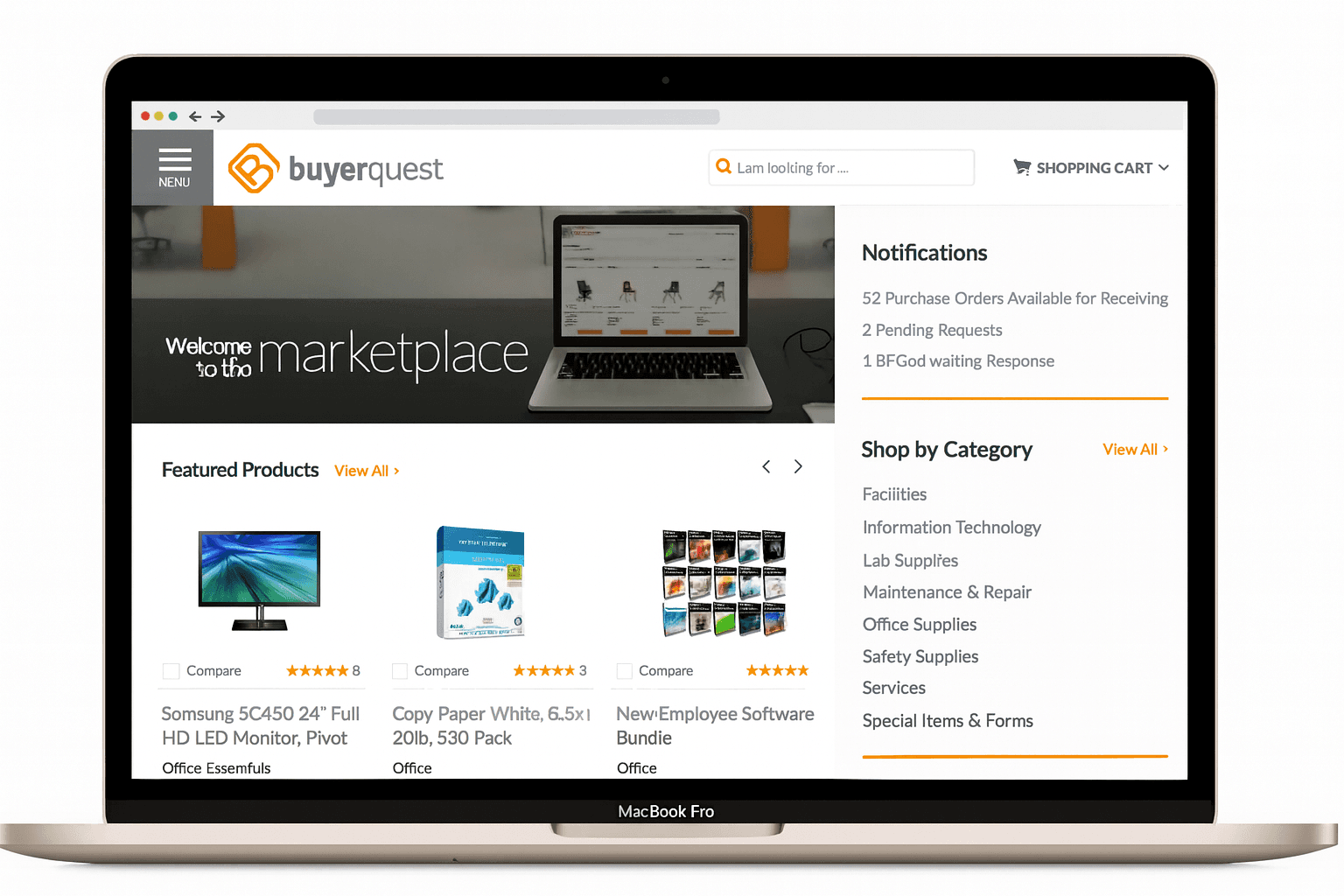 BuyerQuest Platform Screenshot - Marketplace Interface